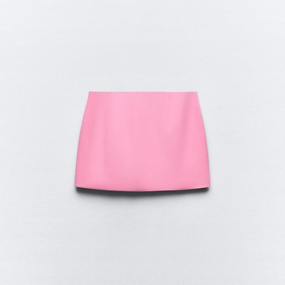 Zara CUT OUT MINI SKIRT pink - Picture 10 of 10